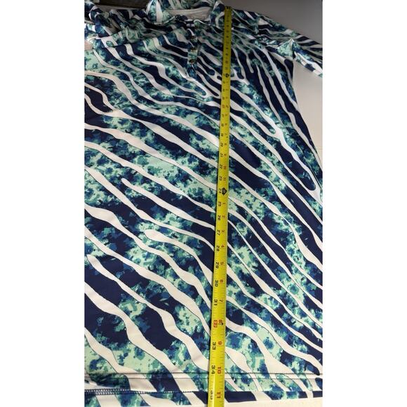 Ana Clare Marin Polo Dress Bengie Womens M 3/4 Sleeve Beach Vacation Resortwear - Picture 8 of 9